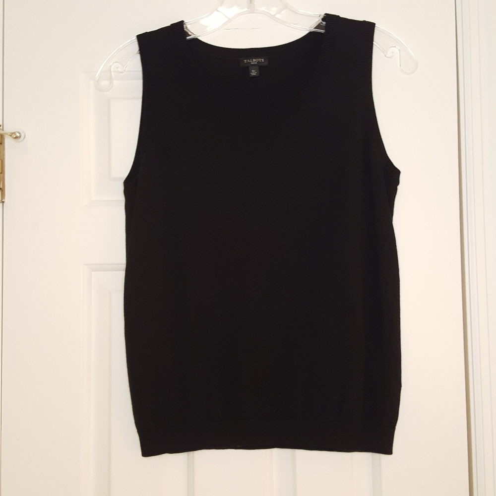 Talbots Black Tank Top, Size SP